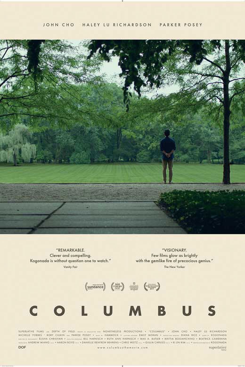 Columbus Movie Poster 27x40 print showcasing cinematic art