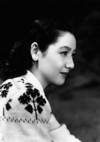 Vintage photo print of Setsuko Hara from the early 1950s.