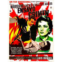 The Criminal Life of Archibaldo La Cruz poster print featuring Spanish language design.