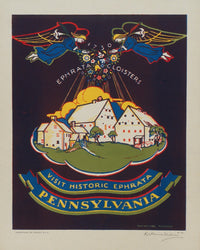 Historic Ephrata Pennsylvania Poster Print by Katherine Milhous