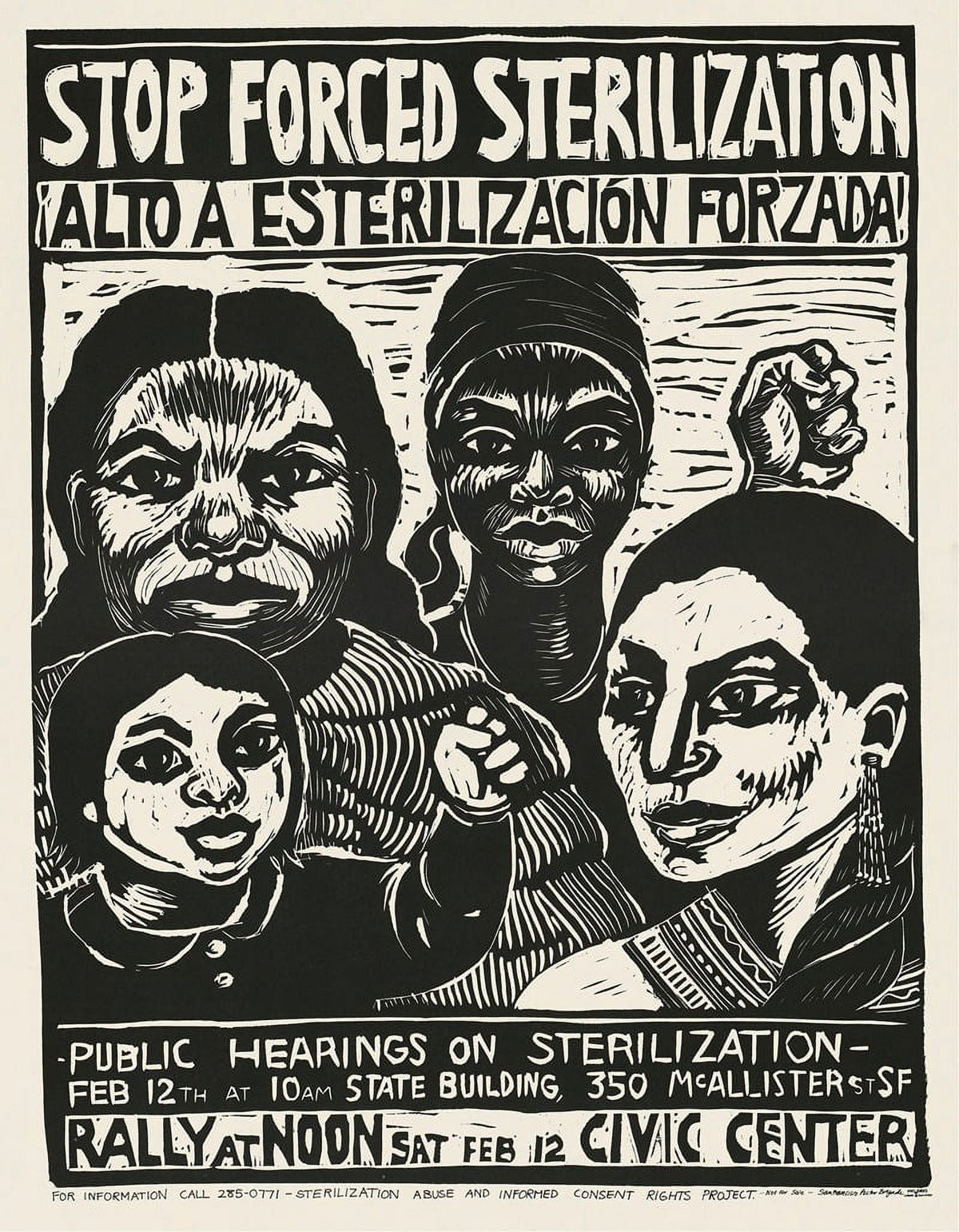 Stop Forced Sterilization motivational poster print by Rachael Romero