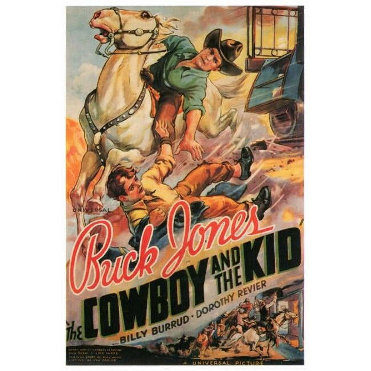 The Cowboy and the Kid Movie Poster Print 27x40