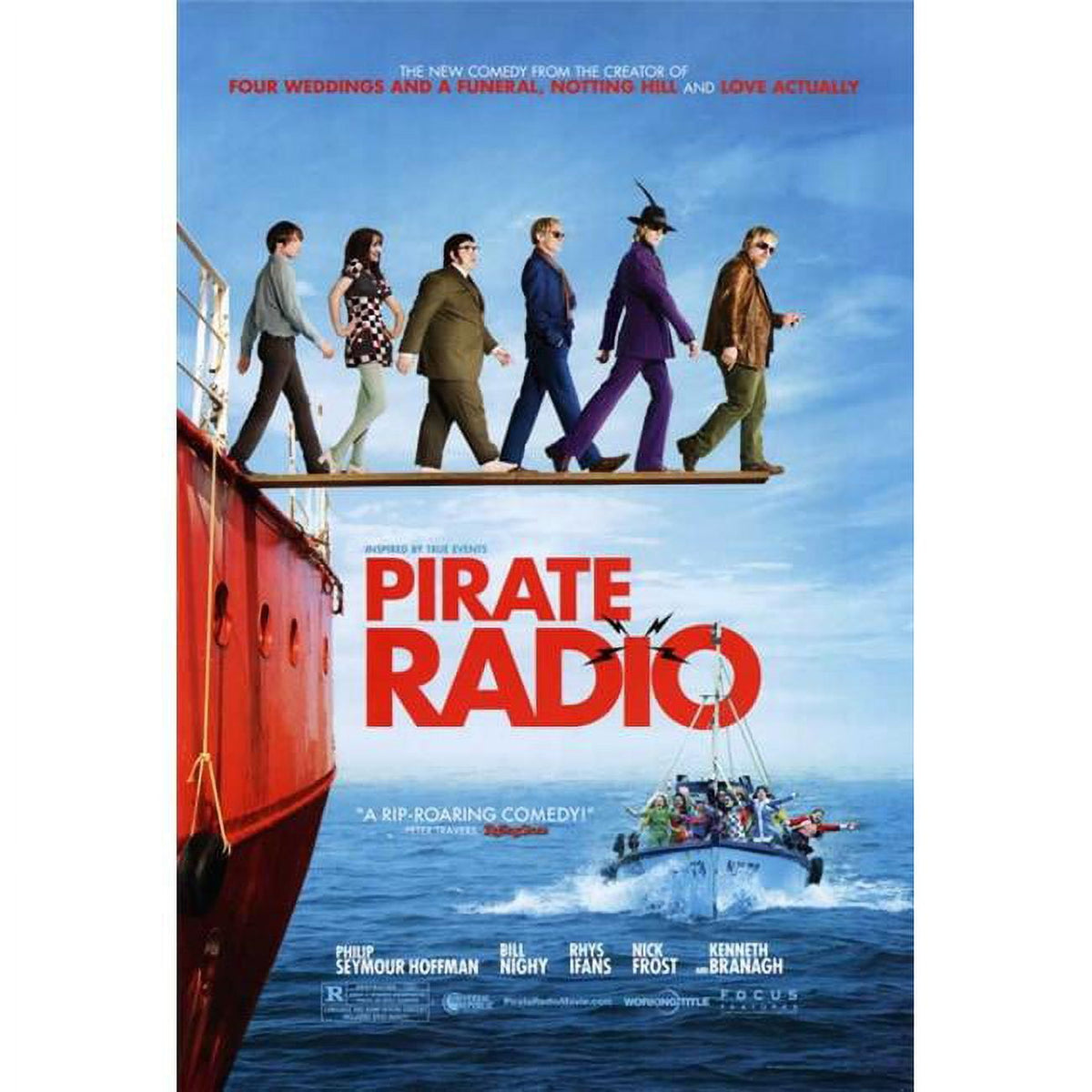 Pirate Radio Movie Poster - 11x17 print showcasing the film's vibrant design.