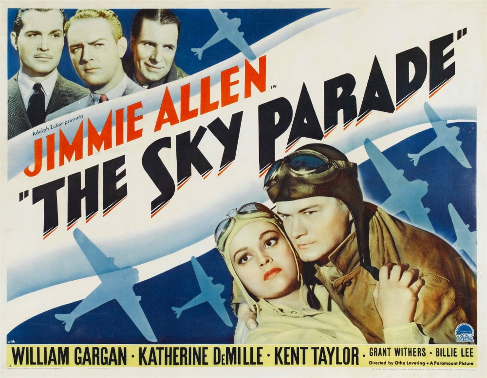 Sky Parade movie poster print featuring Kent Taylor and Grant Withers.