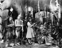 Wizard of Oz Cast Photo Print featuring iconic movie scene.