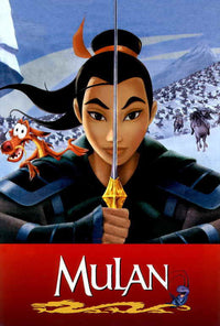 Mulan Movie Poster 27x40 featuring vibrant artwork from the Disney classic.