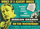 On The Waterfront movie poster featuring Eva Marie Saint and Marlon Brando, 1954 classic film art print.