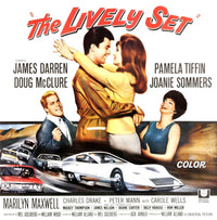 The Lively Set movie poster print featuring Doug McClure, James Darren, Pamela Tiffin, and Joanie Sommers.
