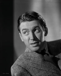 Classic portrait photo print of James Stewart looking away