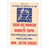 Sugar Ray Robinson vs. Randolph Turpin movie poster print