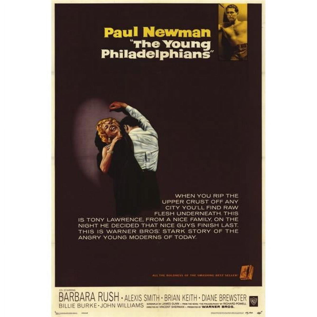 The Young Philadelphians Movie Poster Print 27x40