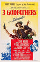 3 Godfathers Movie Poster Art Print featuring John Wayne and Harry Carey Jr.