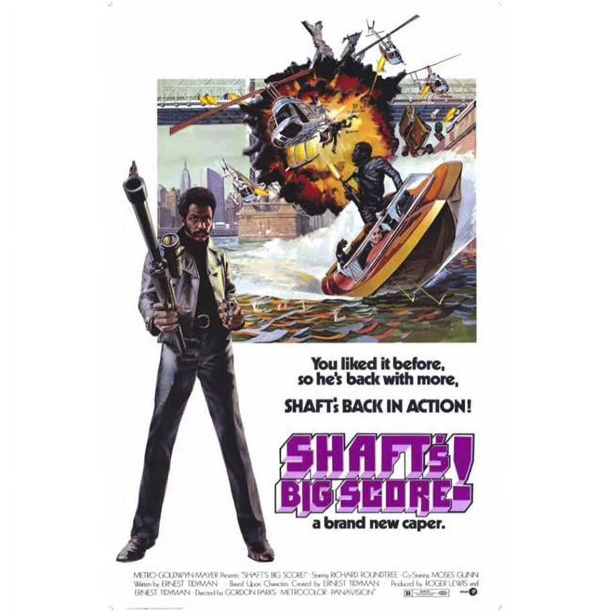 Shaft's Big Score Movie Poster Print - 27x40