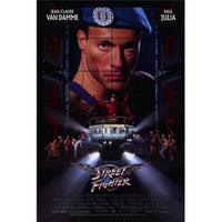 Street Fighter movie poster 11x17 showcasing iconic characters