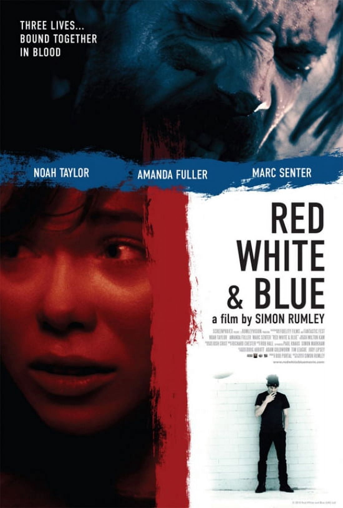 Red White & Blue Movie Poster - 11x17 print