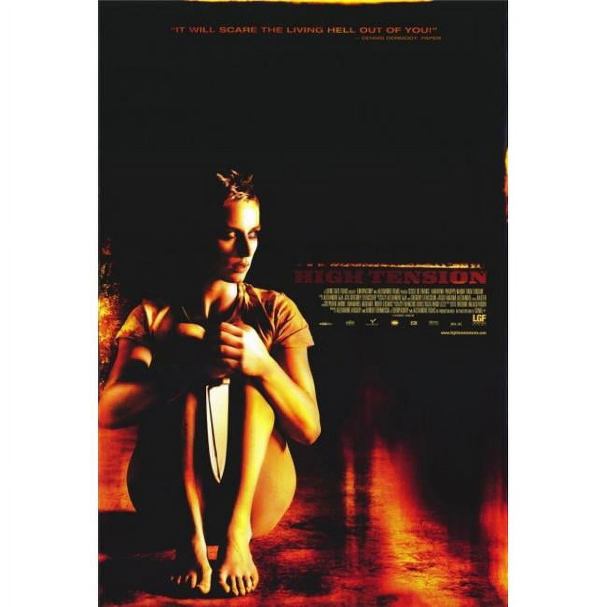High Tension Movie Poster Print 27x40 - Dramatic Film Art