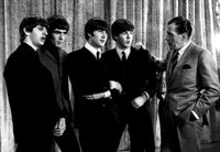 The Beatles performing on The Ed Sullivan Show photo print.