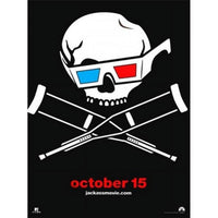 Jackass 3-D Movie Poster 11x17 print featuring bold colors and humor.