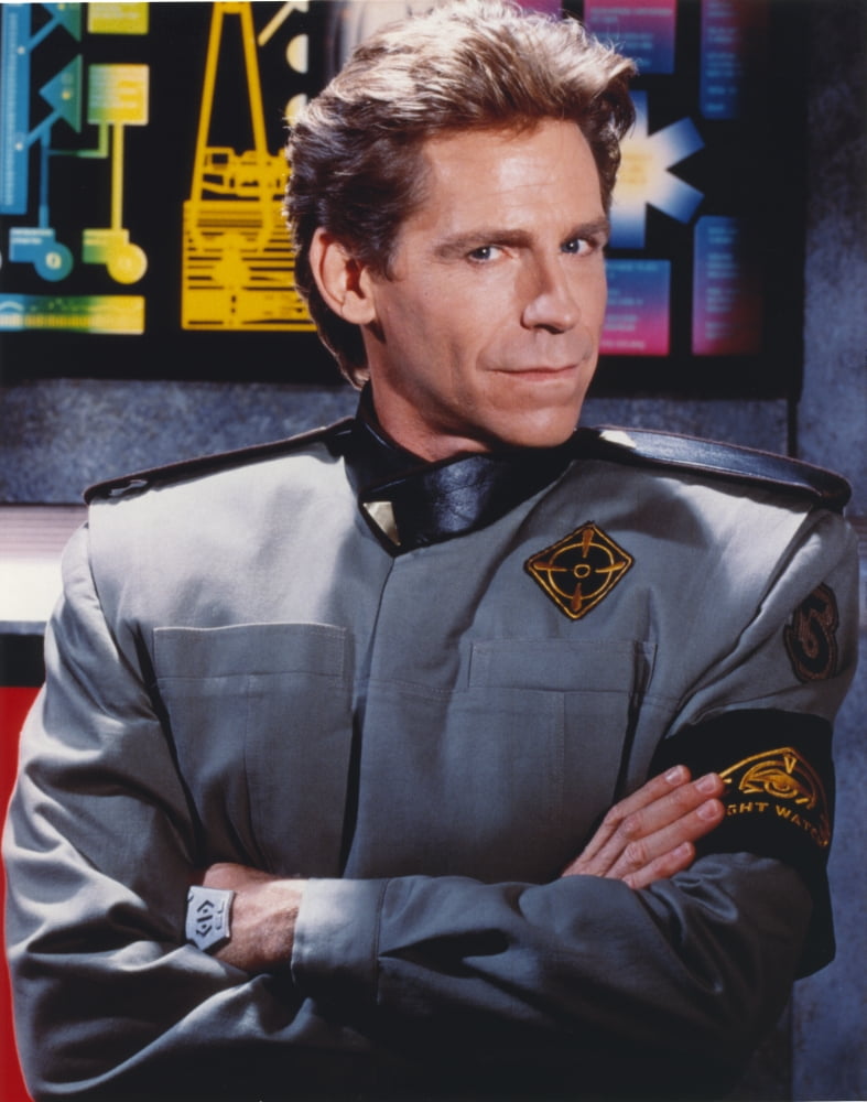 Jeff Conaway as Zach Allan in Babylon 5 black uniform photo print.