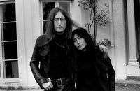 John Lennon and Yoko Ono iconic photo print showcasing their artistic bond.