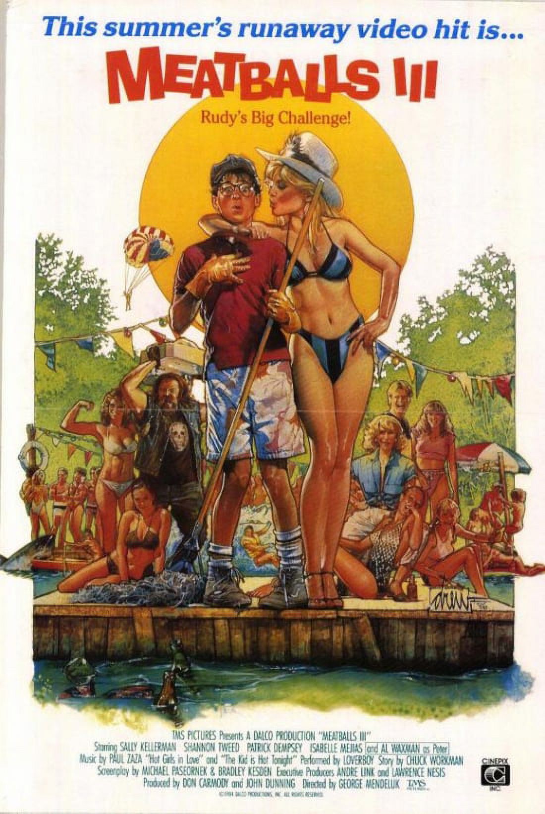 Meatballs 3 Movie Poster Print 27x40 featuring vibrant movie art.