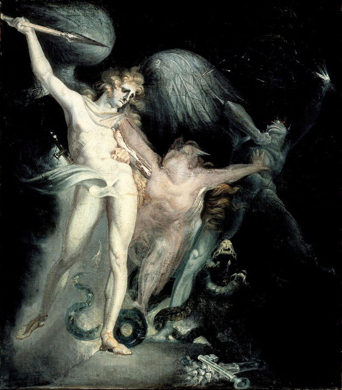 Satan and Death with Sin Intervening Poster Print by Henry Fuseli
