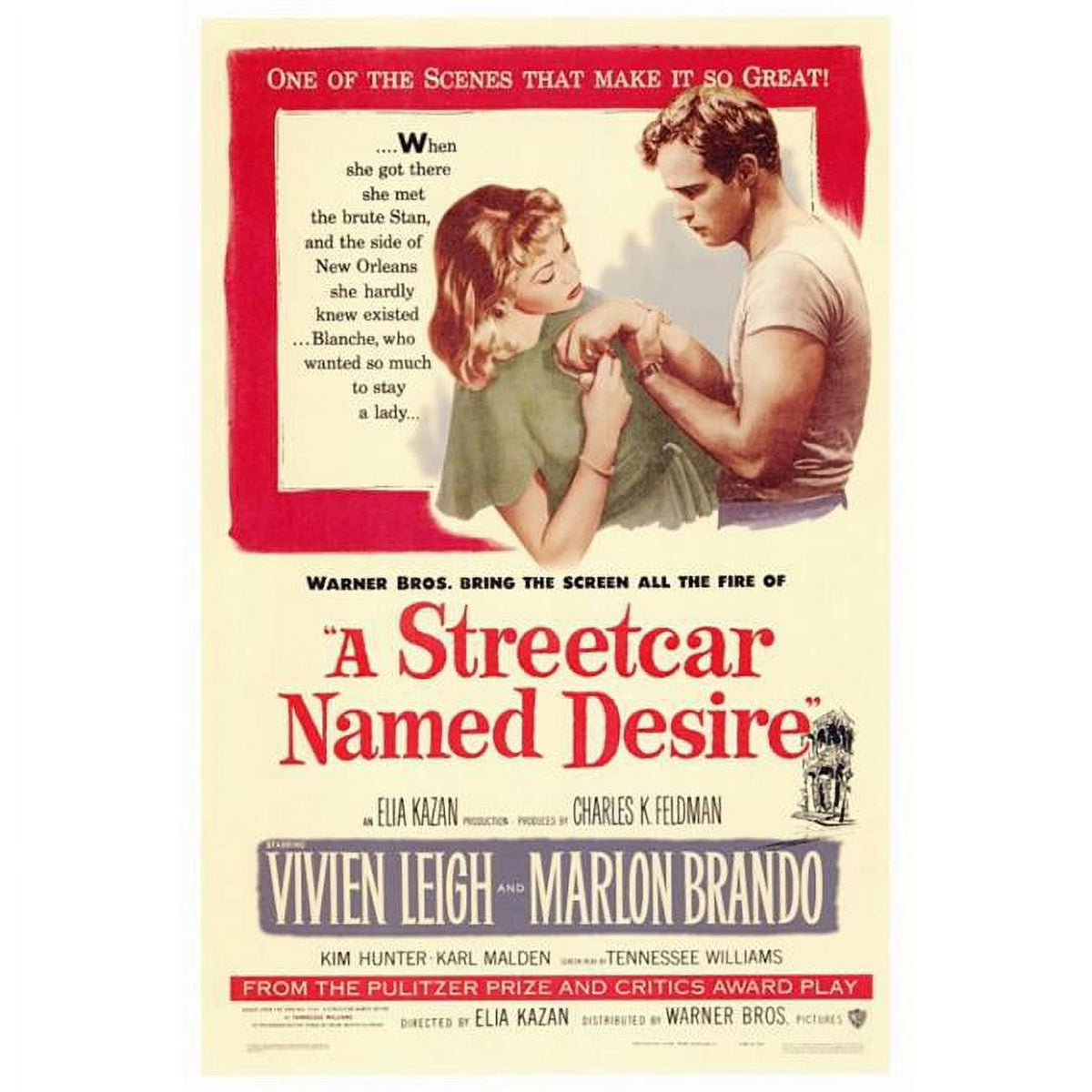A Streetcar Named Desire Movie Poster Print 27x40
