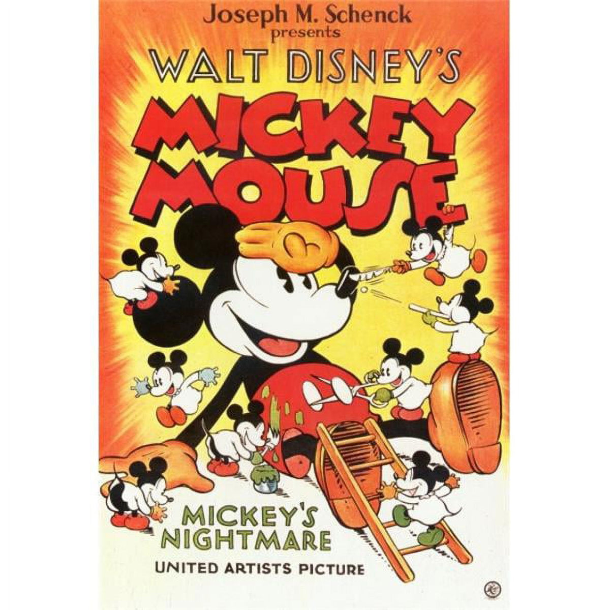 Mickey's Nightmare Movie Poster Print 27x40
