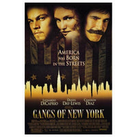 Gangs of New York Movie Poster Print featuring vibrant historical design.