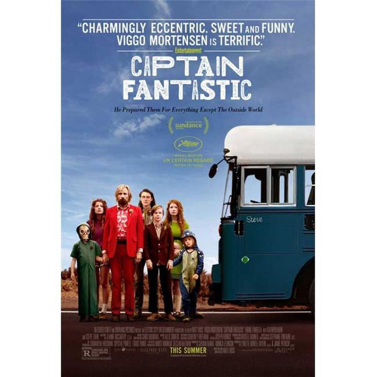 Captain Fantastic Movie Poster 11x17 featuring a family adventure theme.