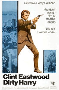 Dirty Harry Movie Poster Masterprint 11x17 featuring Clint Eastwood.