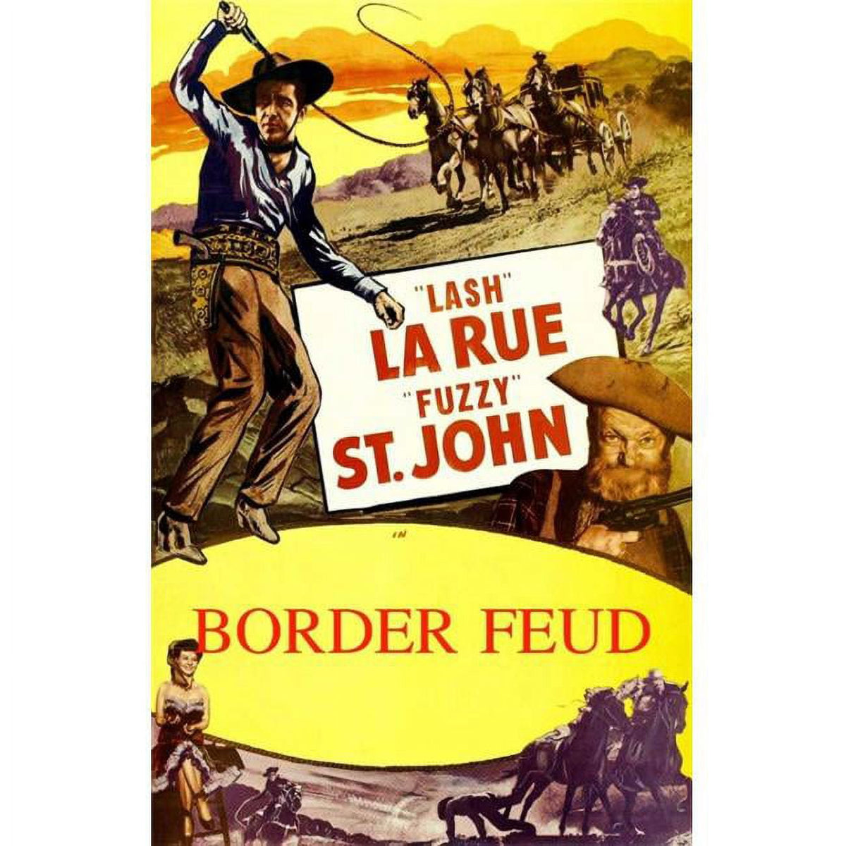 Border Feud Movie Poster Print in 27x40 size