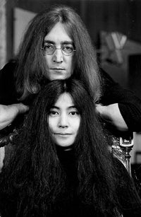 John Lennon and Yoko Ono iconic photo print.