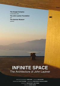 Infinite Space movie poster showcasing the architecture of John Lautner in a stunning 11 x 17 design.