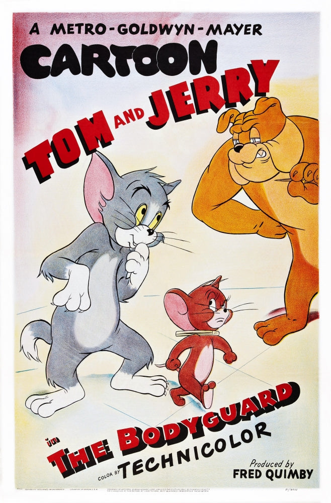 Tom and Jerry The Bodyguard 1944 Movie Masterprint Poster