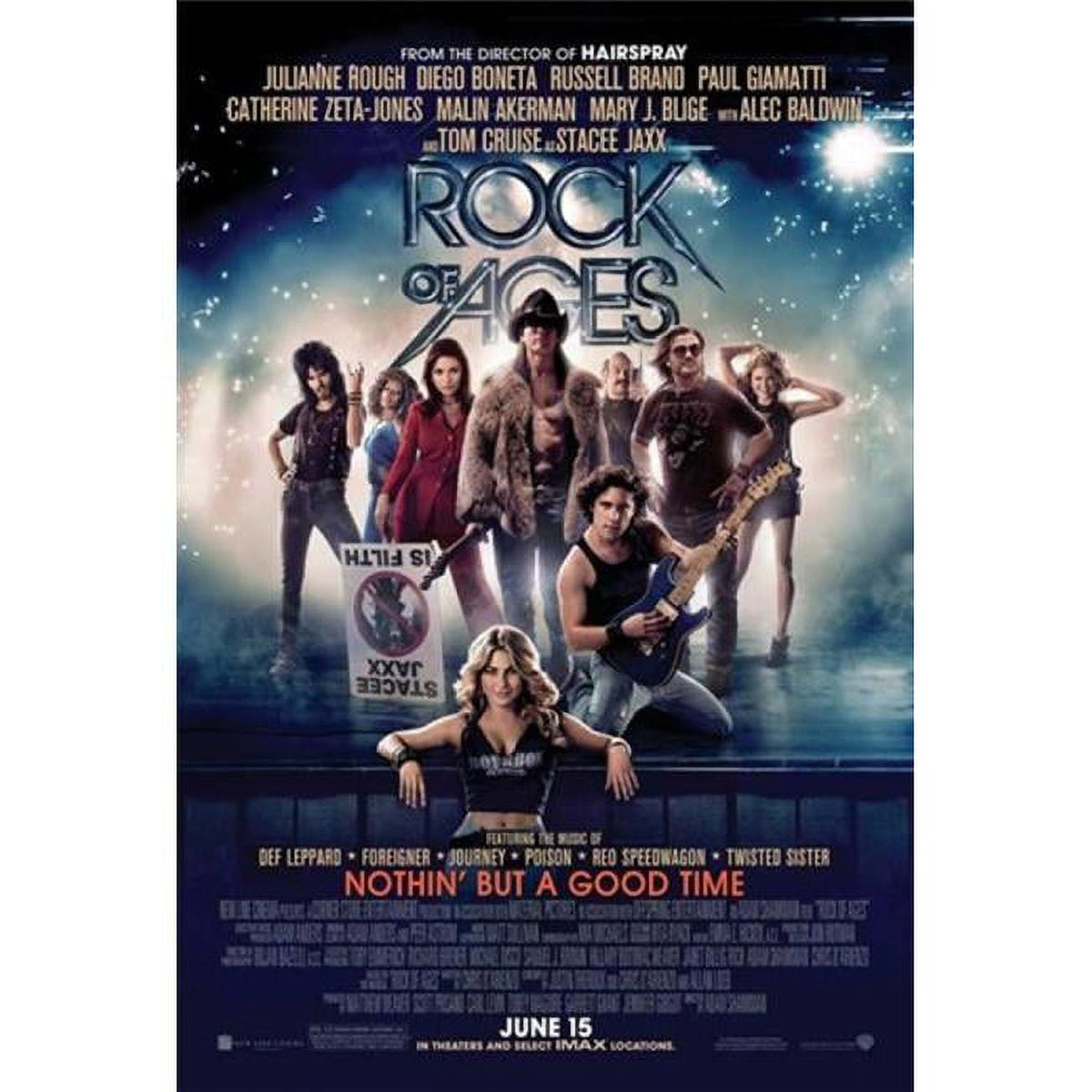 Rock of Ages Movie Poster 11x17 print featuring iconic rock imagery