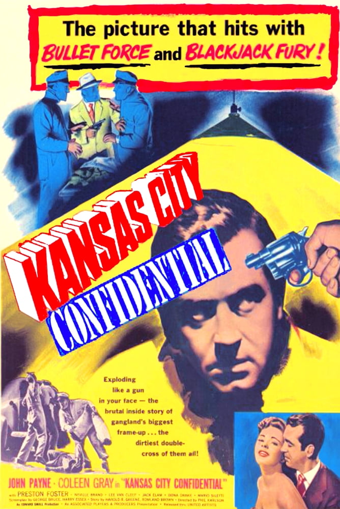 Kansas City Confidential Movie Masterprint Poster featuring Coleen Gray and John Payne, 11x17 size.