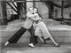 Silk Stockings Couple Hugging in Movie Scene Photo Print