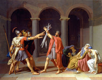 Oath of the Horatii poster print by Jacques-Louis David, fine art print