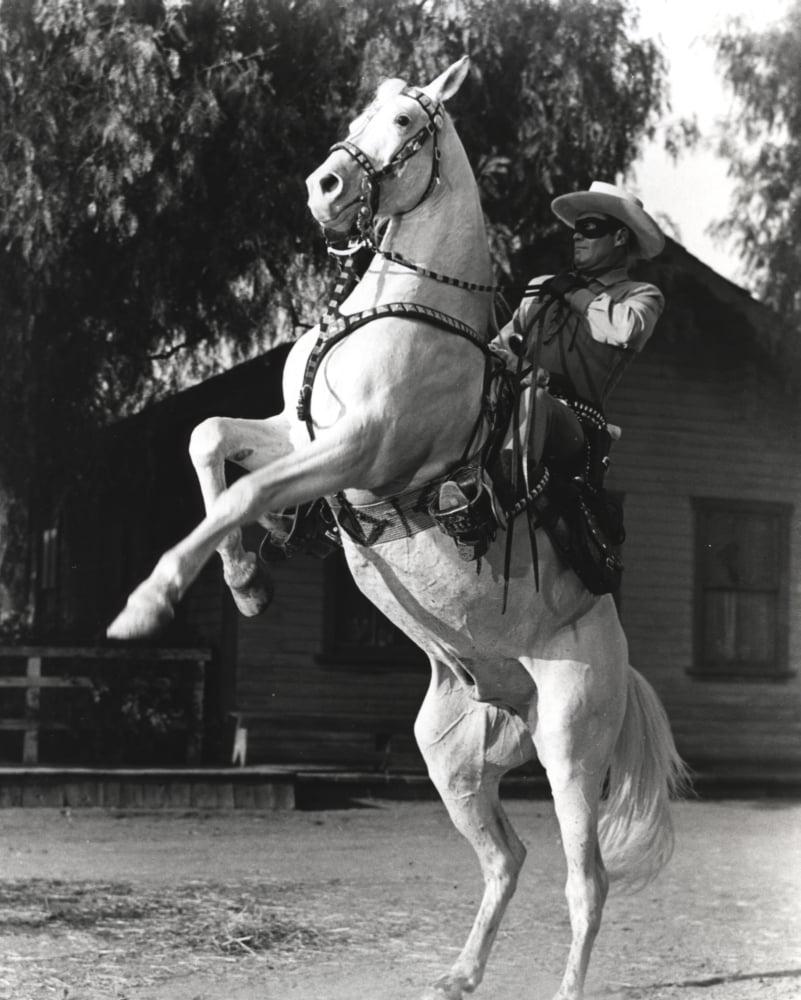 Film still from The Lone Ranger photo print showcasing classic Western cinema.