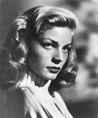 Classic photo print of Lauren Bacall capturing her timeless beauty.