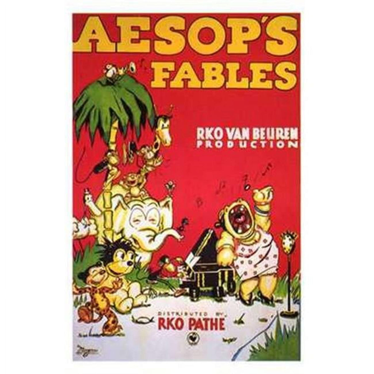 Aesop's Fables Movie Poster 11x17 - Classic Storytelling Art