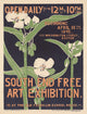 South End Free Art Exhibition Poster Print by Ella W. Sheppard