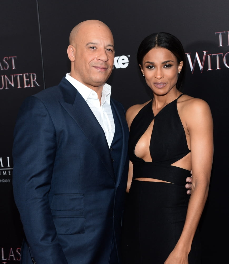 Vin Diesel and Ciara at The Last Witch Hunter Screening Photo Print