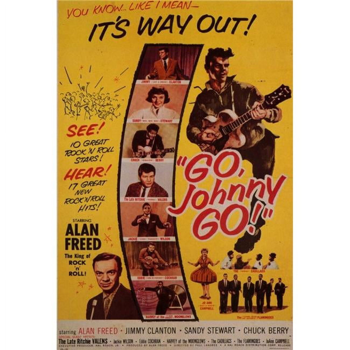 Go Johnny Go! Classic Movie Poster Print 27 x 40