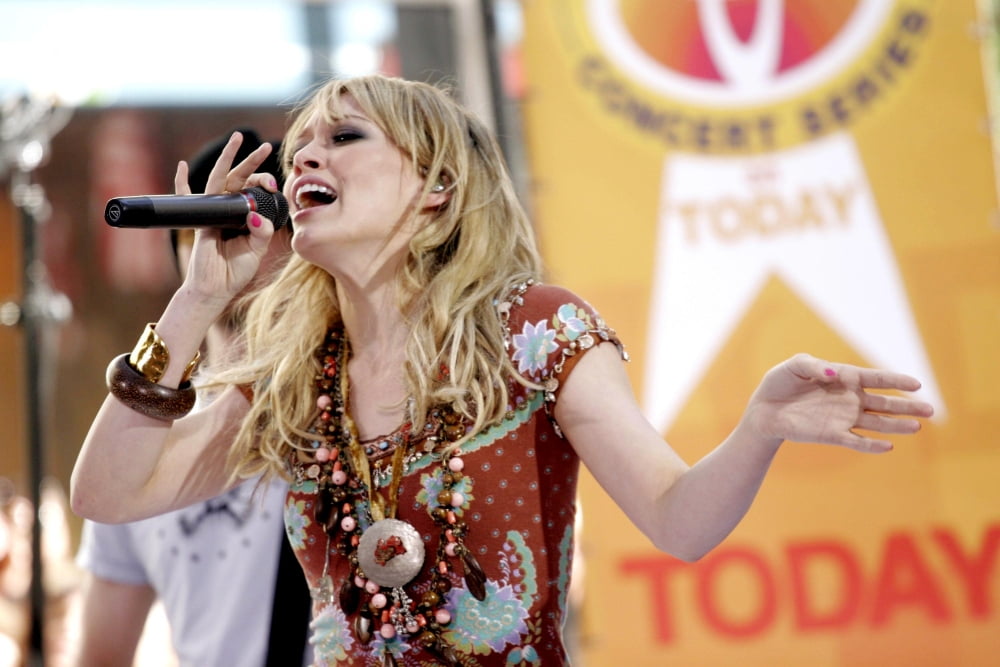 Hilary Duff NBC Today Show concert poster print from June 17, 2005.