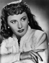 Christmas In Connecticut photo print featuring Barbara Stanwyck from the 1945 film.
