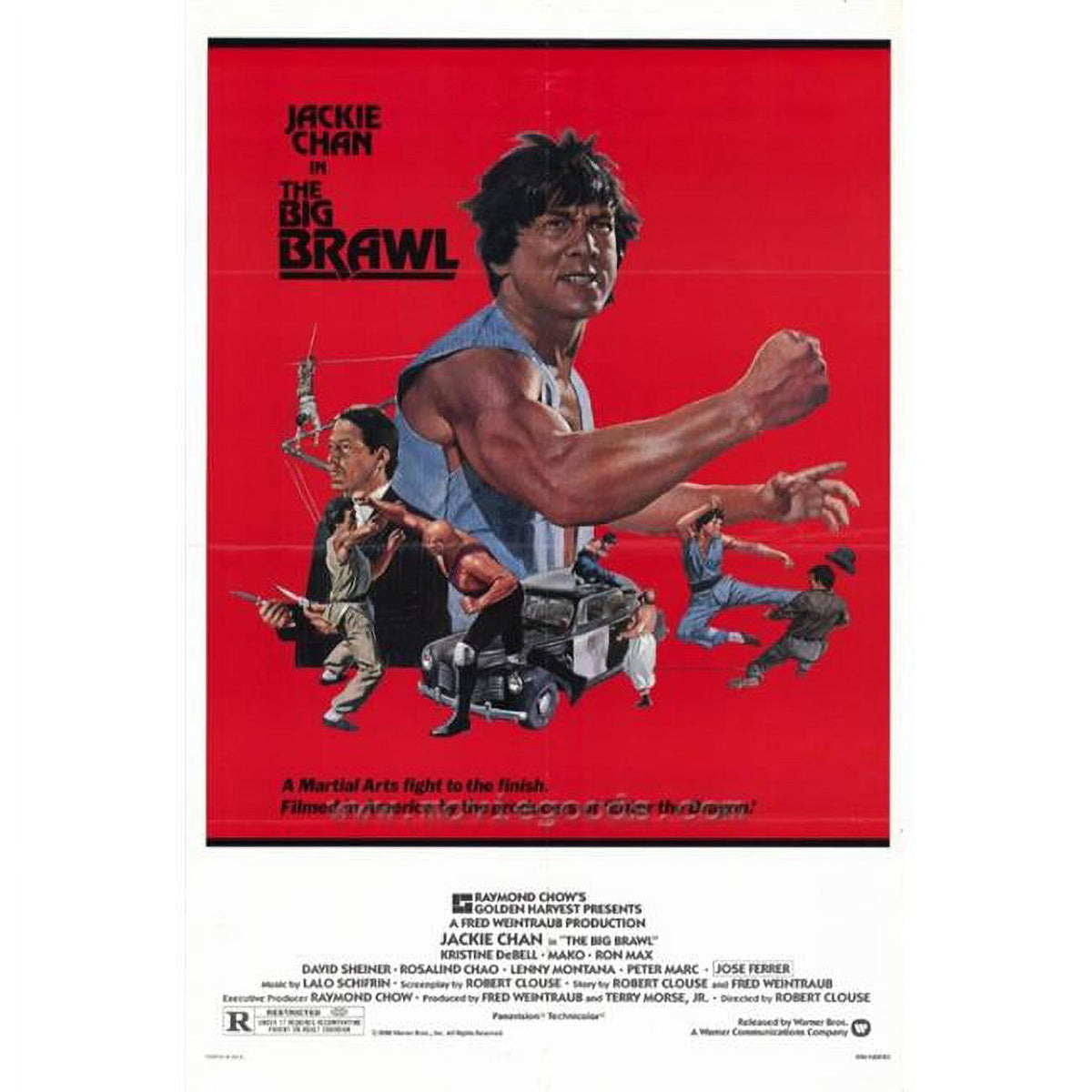The Big Brawl Movie Poster Print showcasing vibrant action scene