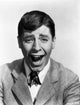 Jerry Lewis laughing photo print, classic comedy art.