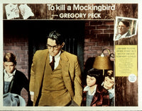 To Kill A Mockingbird 1962 movie poster print featuring Gregory Peck, Mary Badham, and Philip Alford.